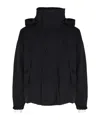 Bottega Veneta Tech Padded Hooded Jacket In Black