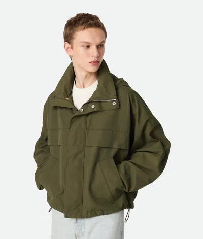 Bottega Veneta Blouson Aus Technischer Baumwolle In Shrub