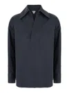 Bottega Veneta Technical Cotton Silk Oversized Shirt In Multicolor