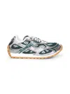 Bottega Veneta Orbit Sneakers With Contrast Stitching And Mesh In Multi