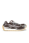 Bottega Veneta Men Fondant And Silver Technical Fabric And Mesh Orbit Sneakers In Multi