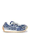 Bottega Veneta Technical Fishnet Orbit Sneaker In Blue