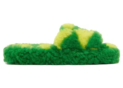 Pre-owned Bottega Veneta Teddy Sandal (women's) Sneakers In Green/yellow