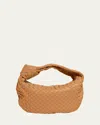 Bottega Veneta Teen Jodie Knitted Shoulder Bag In 8425 Black-gold