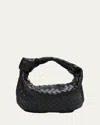 Bottega Veneta Navy Teen Jodie Bag In Black-gold