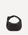 Bottega Veneta Jodie Teen Mini Knotted Intrecciato Leather Tote In Brown