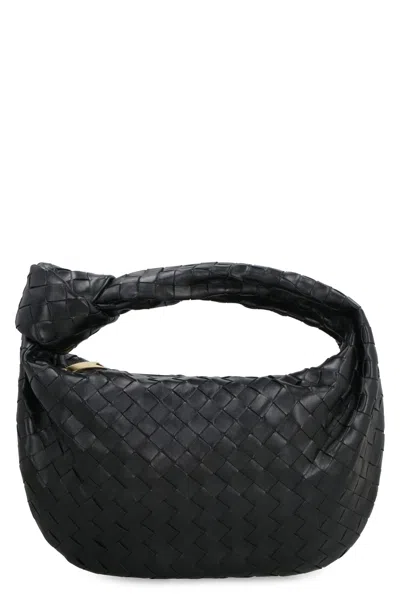 Bottega Veneta Teen Jodie Leather Shoulder Bag In Black