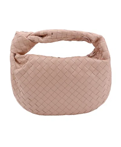 Bottega Veneta Teen Jodie Leather Shoulder Bag In Pink