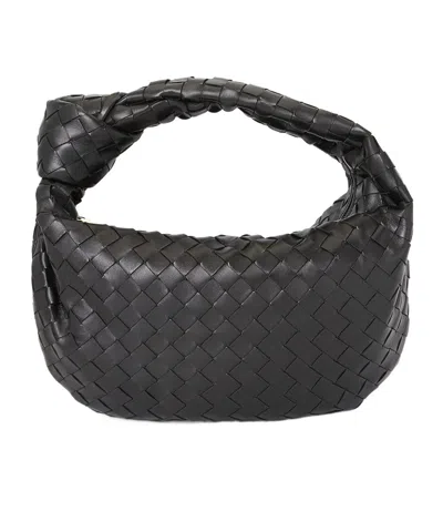 Bottega Veneta Teen Jodie Leather Tote Bag In Black