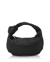 Bottega Veneta Navy Teen Jodie Bag In Black/gold