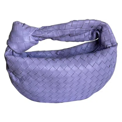 Pre-owned Bottega Veneta Teen Jodie Small Lambskin Leather Lightening Lilac Purple 36cm
