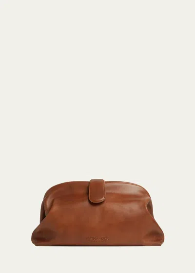 Bottega Veneta Teen Lauren 1980 Bag With Chain In Light Wood-mbrass