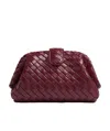 Bottega Veneta Teen Lauren 1980 Bag With Chain In Barolo Red