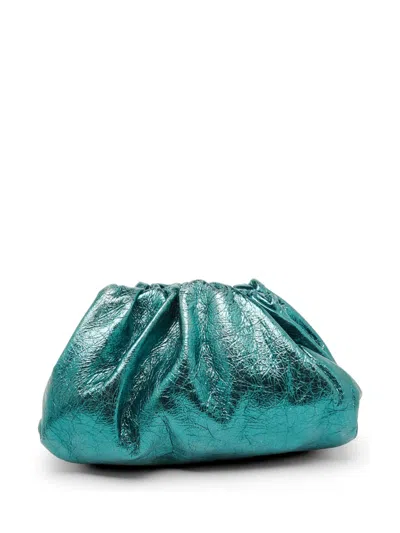 Pre-owned Bottega Veneta Teen Pouch Clutch Bag In Green