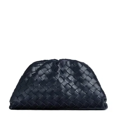 Bottega Veneta Teen Pouch Clutch In Black