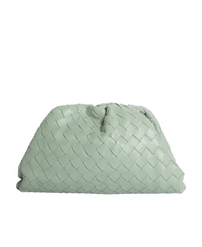 Bottega Veneta Teen Pouch Clutch In Gray