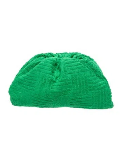 Pre-owned Bottega Veneta Terry Cloth Clutch 2023 In Green