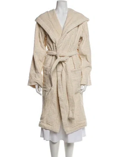 Pre-owned Bottega Veneta Terry Cloth Robe In Neutral