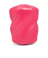 Bottega Veneta Textured-effect Clutch In Pink