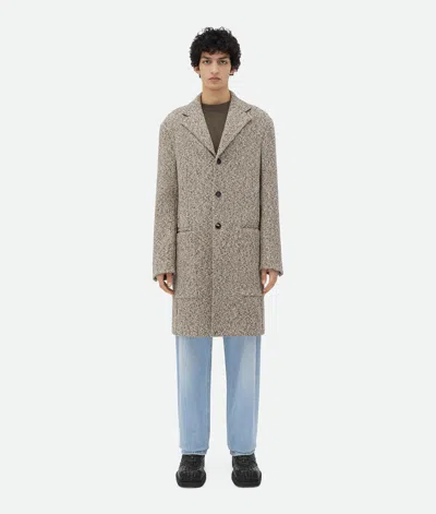 Bottega Veneta Bottega  Veneta Textured Mouline Cotton Coat In Brown