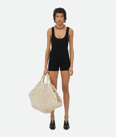 Bottega Veneta Bottega  Veneta Textured Nylon Body In Black