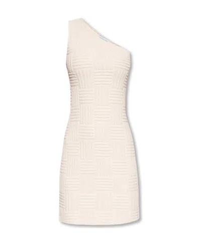 BOTTEGA VENETA BOTTEGA VENETA JACQUARD ONE-SHOULDER MINI DRESS