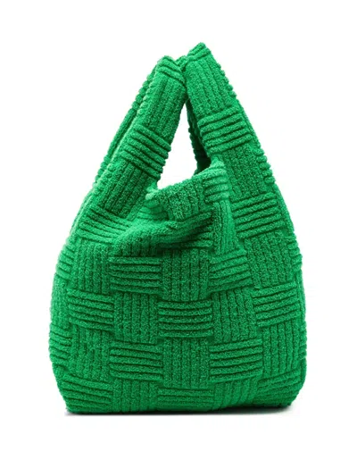Pre-owned Bottega Veneta Textured Woven Shoulder Bag