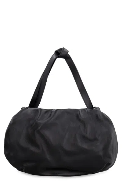 Bottega Veneta The Bulb Leather Bag In Black