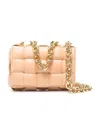 Bottega Veneta The Chain Cassette Shoulder Bag In Nude