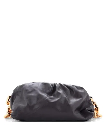 Pre-owned Bottega Veneta The Chain Pouch Leather Shoulder Bag In Brown