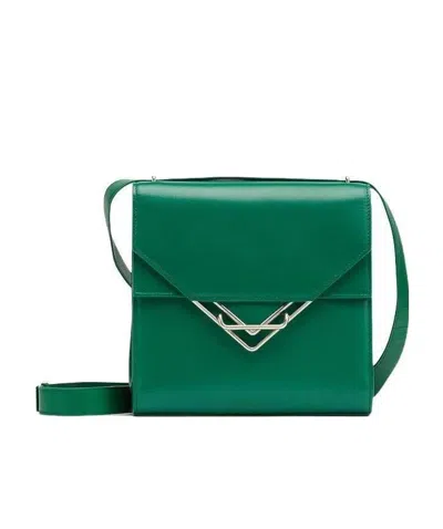 Bottega Veneta The Clip Bag In Green