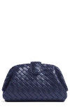 Bottega Veneta Womens Duke-m Brass Lauren Leather Clutch In Duke Brass