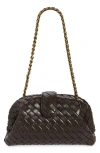 Bottega Veneta The Lauren 1980 Intrecciato Leather Clutch In Fondant/m Brass