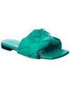 Bottega Veneta Square-toe Slip-on Sandals In Green