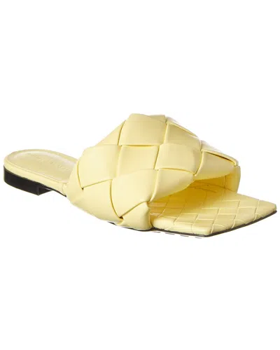 Bottega Veneta Lido Flat Sandal Lemonade In Yellow