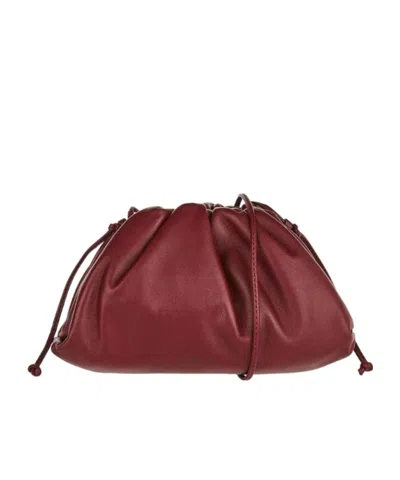 Bottega Veneta The Mini Pouch Bag In Burgundy