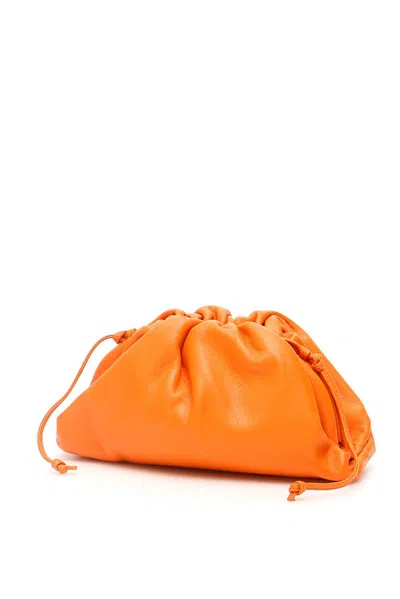 Bottega Veneta The Mini Pouch Bag In Orange