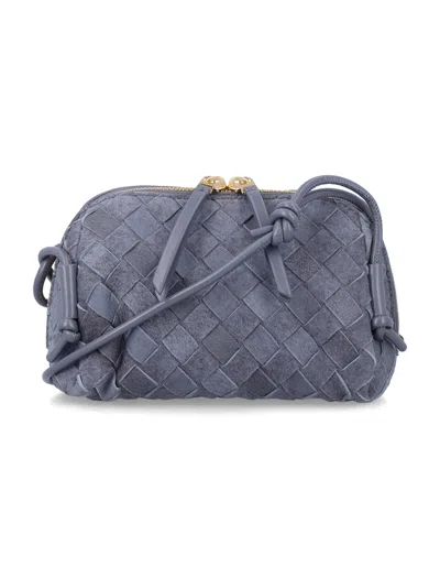Bottega Veneta The Mini Pouch Handbag In Blue