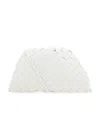 Bottega Veneta The Mini Pouch Intrecciato Bag In White