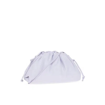 Bottega Veneta The Mini Pouch Leather Clutch Bag In Mirth Washed