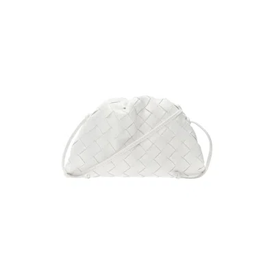 Pre-owned Bottega Veneta The Mini Pouch Shoulder Bag 'chalk/gold' | White | Women's Size Onesize