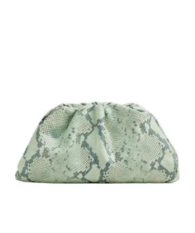 Bottega Veneta The Pouch Clutch Bag In Gray