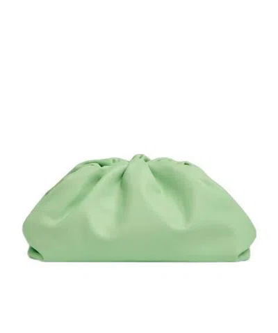 Bottega Veneta The Pouch Clutch Bag In Green