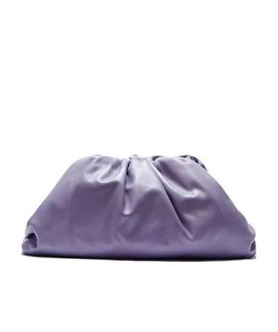 Bottega Veneta The Pouch Clutch Bag In Purple