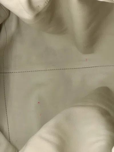 Pre-owned Bottega Veneta The Pouch Crinkled Metallic Leather Clutch Bag In Gold