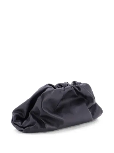 Pre-owned Bottega Veneta The Pouch Leather Clutch Bag In Black