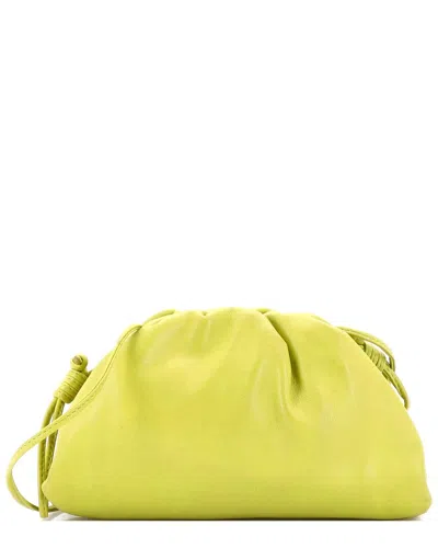 Bottega Veneta The Pouch Leather Mini (authentic Pre-loved) In Yellow