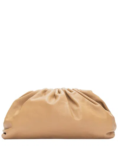 Bottega Veneta The Pouch Tan Leather Dumpling Clutch Bag (authentic Pre-loved) In Brown