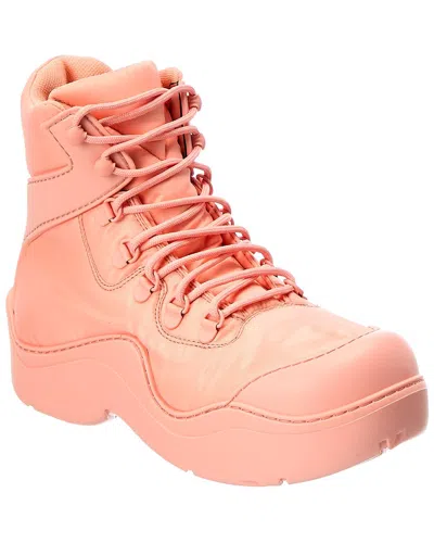 Bottega Veneta The Puddle Bomber Rubber Boot In Pink