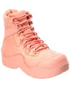 Bottega Veneta 60mm Puddle Bomber Lace-up Boots In Pink